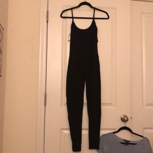 Black tight body suit